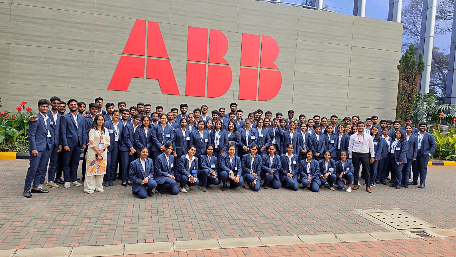 BGSCET MBA students on an industrial visit to ABB India, Bangalore