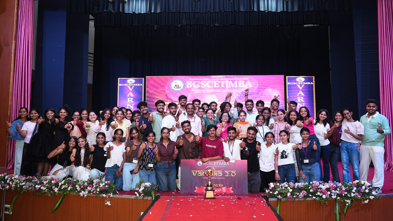 BGSCET MBA students at VARNIKA 2.0, the student-led management fest
