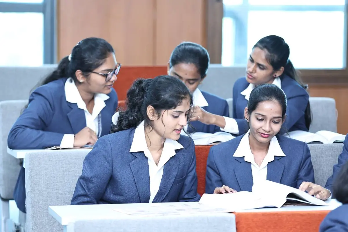 General Management students studying together